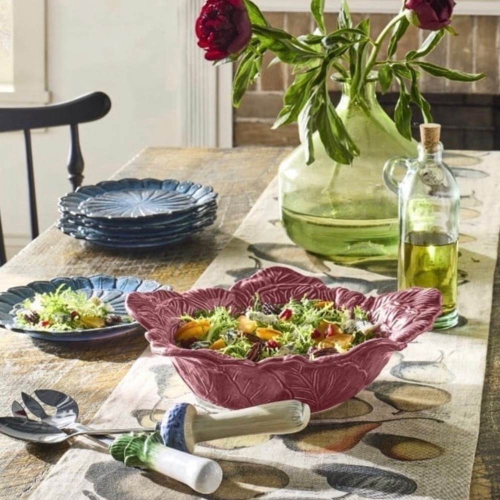 John Derian for Target 4 piece 9” Stoneware Feather Salad Plates (Set of 4) - Picture 3 of 8